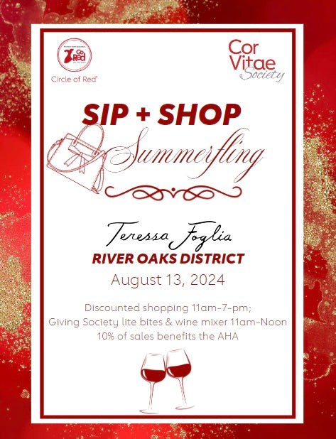 Sip & Shop Benefitting American Heart Association