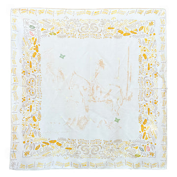 Floral Western Silk Scarf