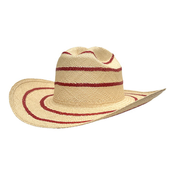 Western Straw Hat - Patterned
